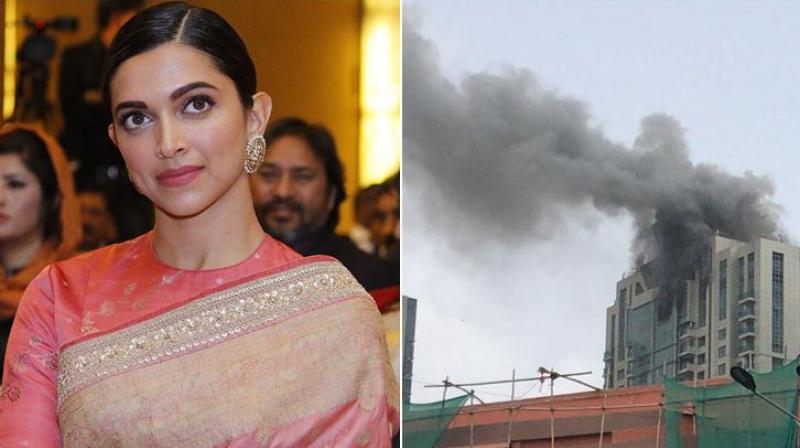 Deepika Padukone's building fire Deepika Padukone's building fire