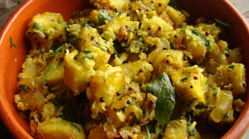 Raw banana dry vegetable recipe Raw banana dry vegetable recipe