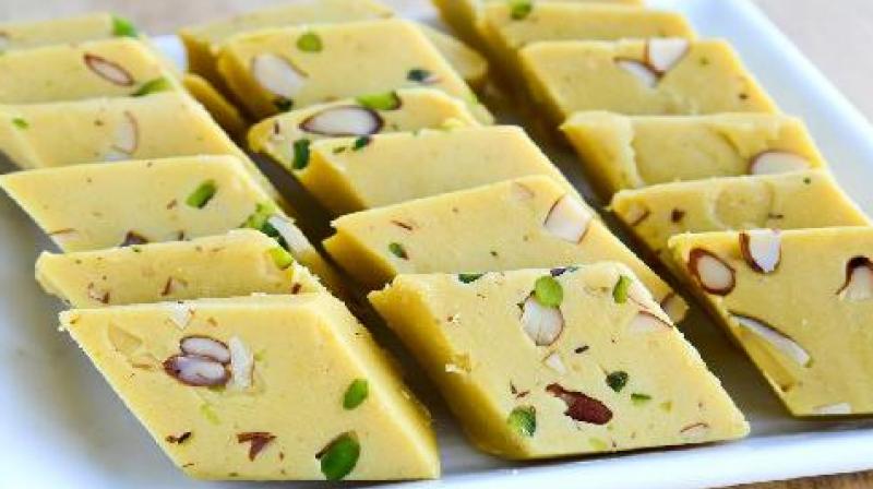 Chana Dal Burfi Chana Dal Burfi