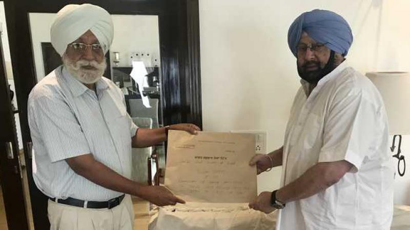 justice mehtab singh gill and captain amrinder singh