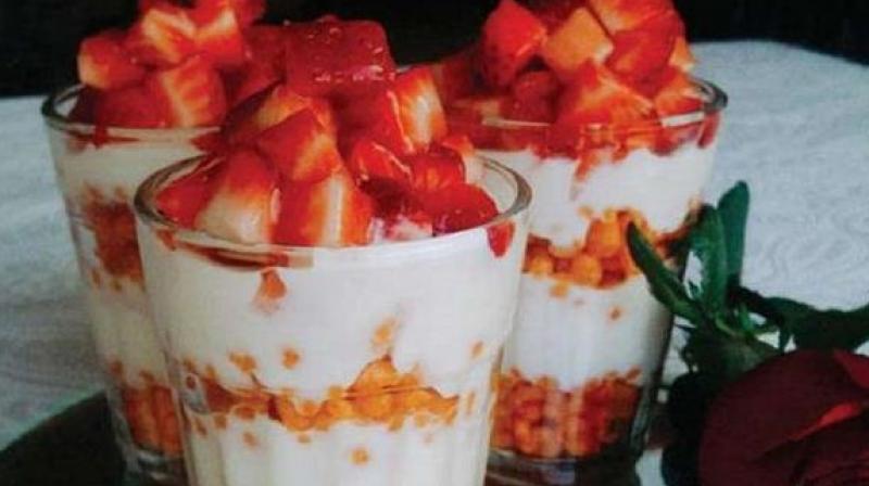 Strawberry Jalebi Pearls Strawberry Jalebi Pearls