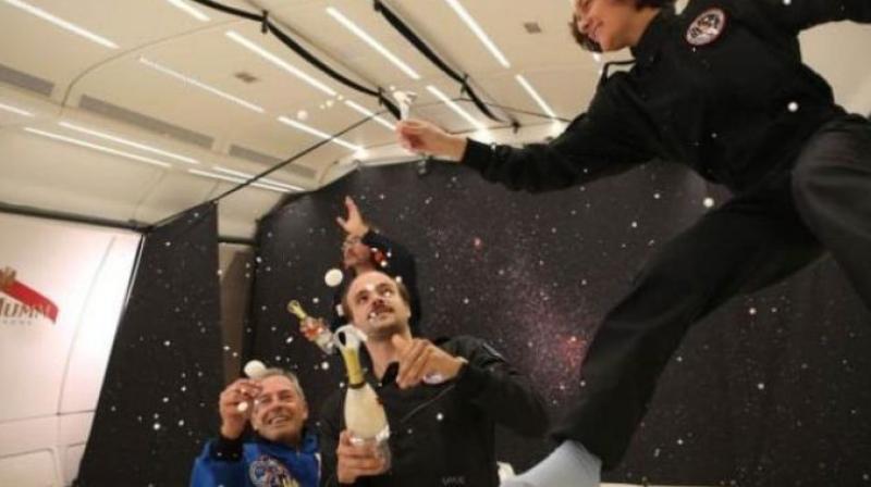 special champagne made in space for people
