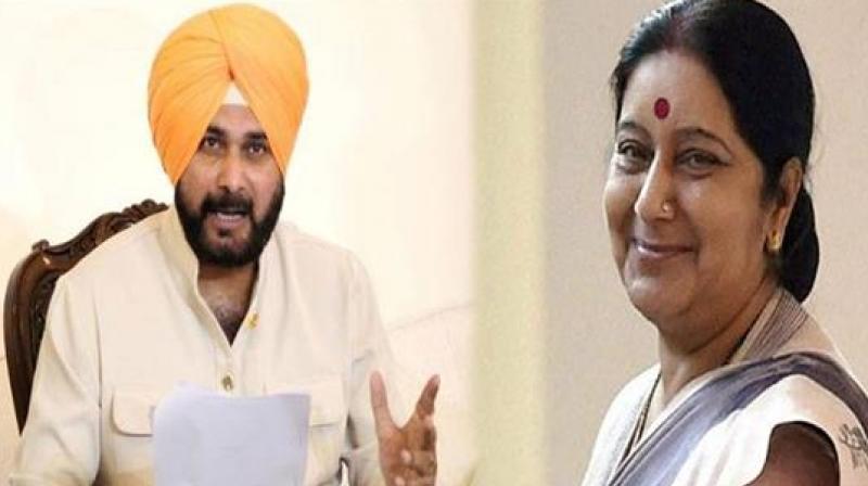 Navjot sidhu And Susma Swaraj Navjot sidhu And Susma Swaraj