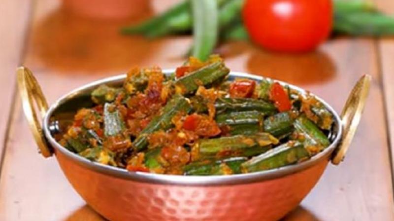 Spicy okra Spicy okra
