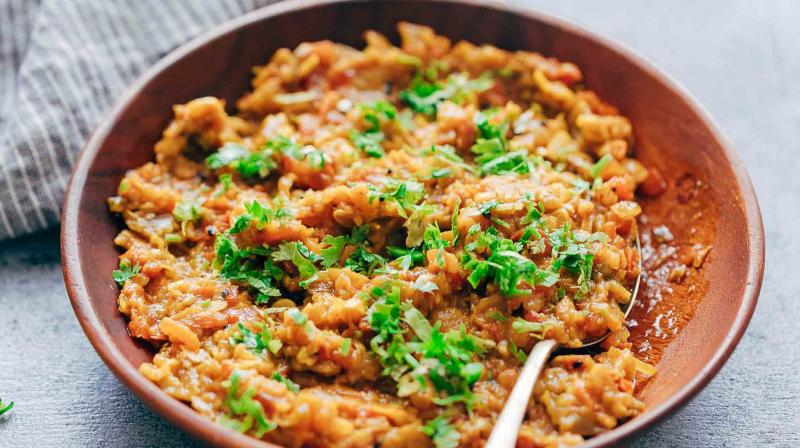 Brinjal Bharatha Recipe Brinjal Bharatha Recipe