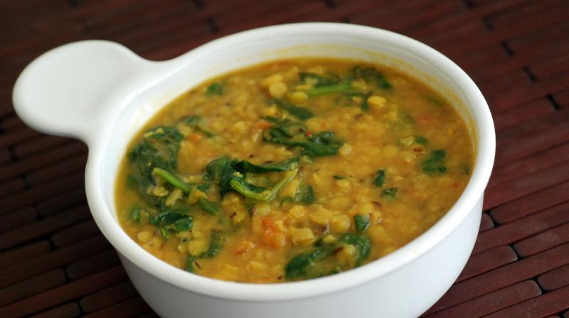 Spinach and moong dal Spinach and moong dal