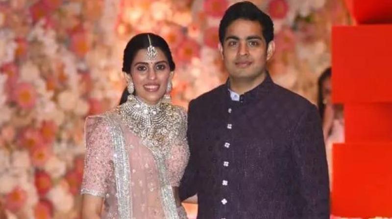 Akash Ambani- Shloka Mehta Akash Ambani- Shloka Mehta