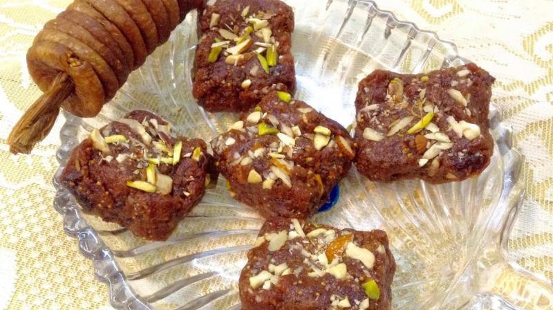 Anjeer barfi Anjeer barfi