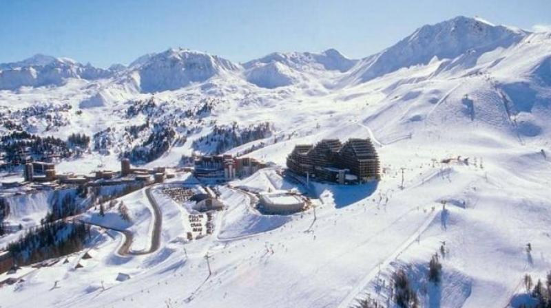 La Plagne ski resort in the French Alps La Plagne ski resort in the French Alps