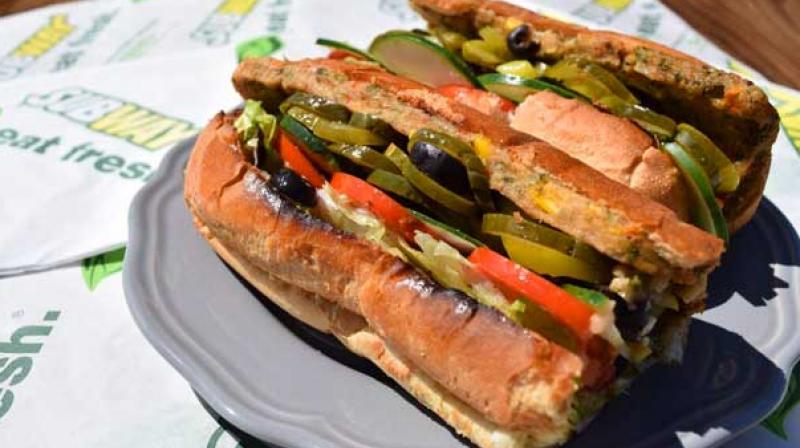 Veg Subway Sandwich Veg Subway Sandwich