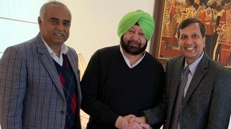 Suresh Arora, Capt Amarinder Singh and Dinkar Gupta Suresh Arora, Capt Amarinder Singh and Dinkar Gupta