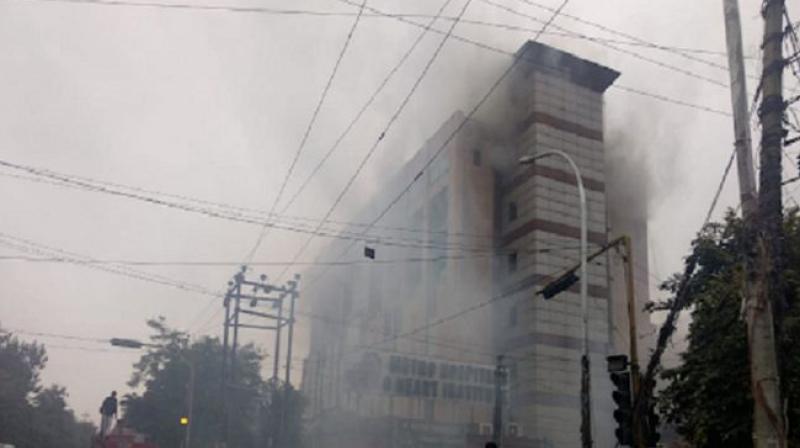 Massive fire breaks out at Noida's Metro hospital Massive fire breaks out at Noida's Metro hospital