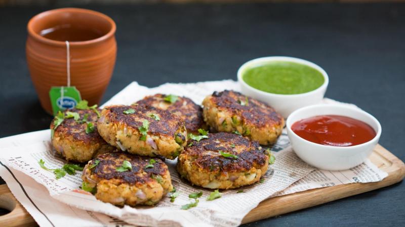 Potato Curd Paneer Tikki