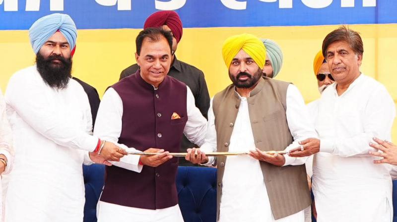 CM Bhagwant Mann reached hoshiarpur during Lok Sabha campaign CM Bhagwant Mann reached hoshiarpur during Lok Sabha campaign