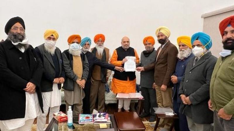  A delegation of SAD sanyukt led by Sukhdev Dhindsa met the Home Minister