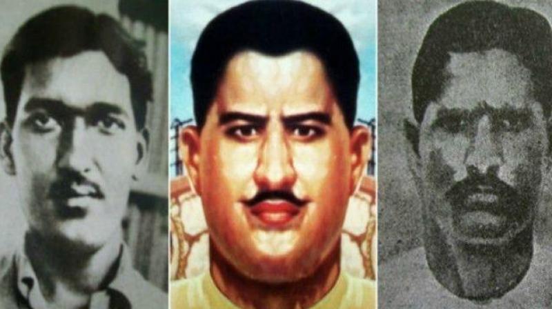 SaheedShaheed Ashfaq Ullah Khan, Ram Prasad Bismil and Thakur Roshan Singh SaheedShaheed Ashfaq Ullah Khan, Ram Prasad Bismil and Thakur Roshan Singh
