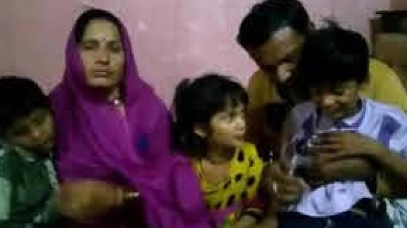 Hindu woman stranded in Pakistan reunited with Indian family after 10 months. Hindu woman stranded in Pakistan reunited with Indian family after 10 months.