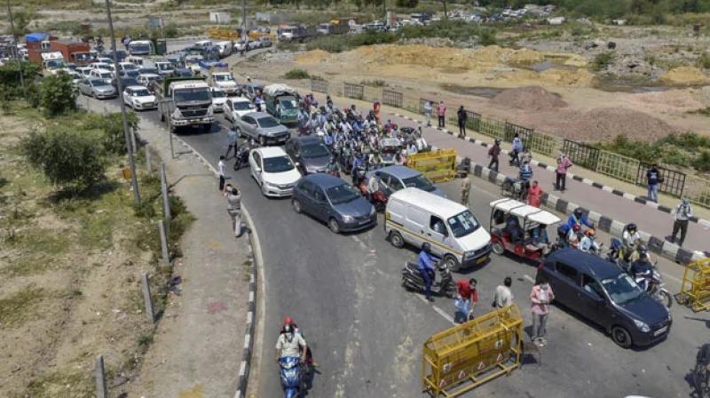 Haryana Police seals Kaithal-Patiala highway Haryana Police seals Kaithal-Patiala highway