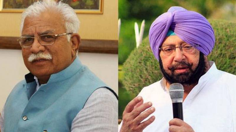 manohar Lal Khattar , captain Amarinder Singh  