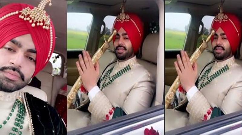 Punjabi artist Jordan Sandhu became the bridegroom