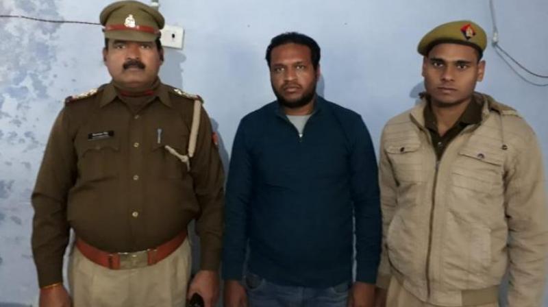 Shikhar Agarwal in police custody Shikhar Agarwal in police custody