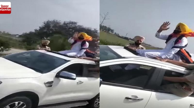 Dangerous stunt by Transport Minister Punjab