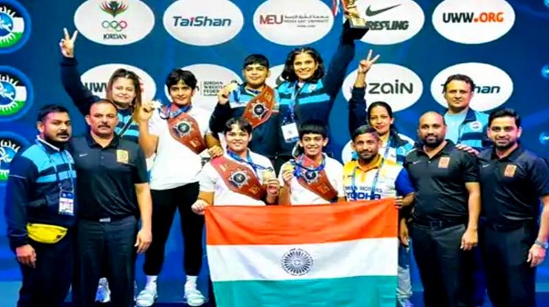 India's under-17 women's wrestling team is stuck in Aman, Jordan India's under-17 women's wrestling team is stuck in Aman, Jordan
