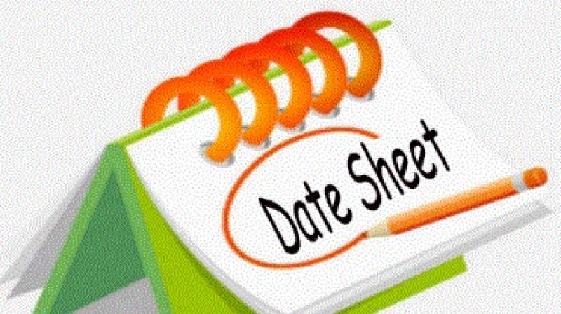 Date sheet