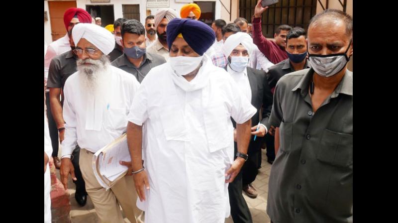 Sukhbir Badal Appears In Hoshiarpur Court