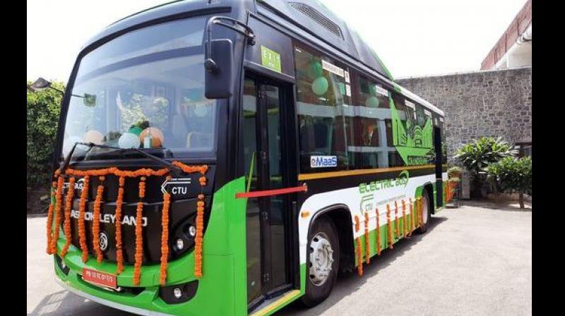20 Electric Buses are ready to run in Chandigarh City 20 Electric Buses are ready to run in Chandigarh City