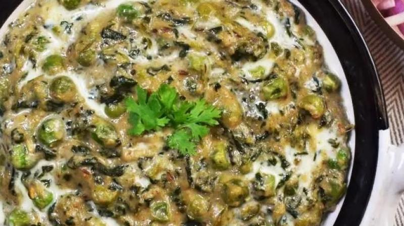 Fenugreek pea malai is a special vegetable of winter, prepare it with spices