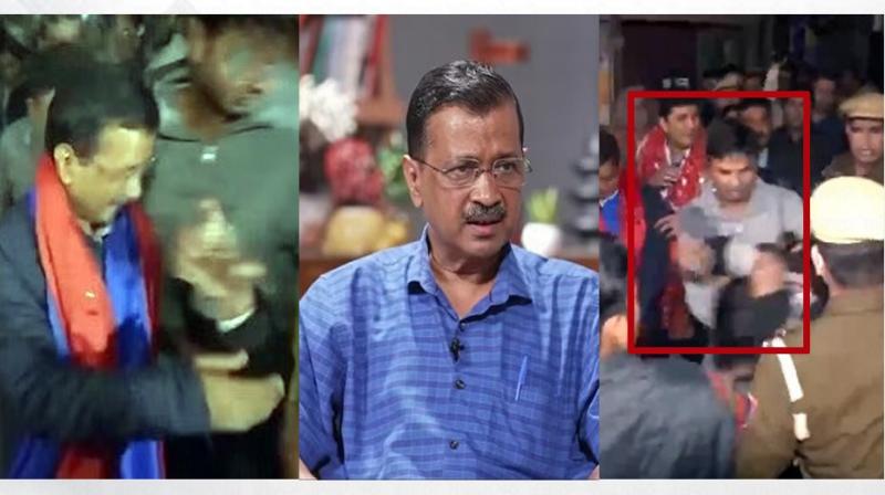 Attack on Arvind Kejriwal Attack on Arvind Kejriwal