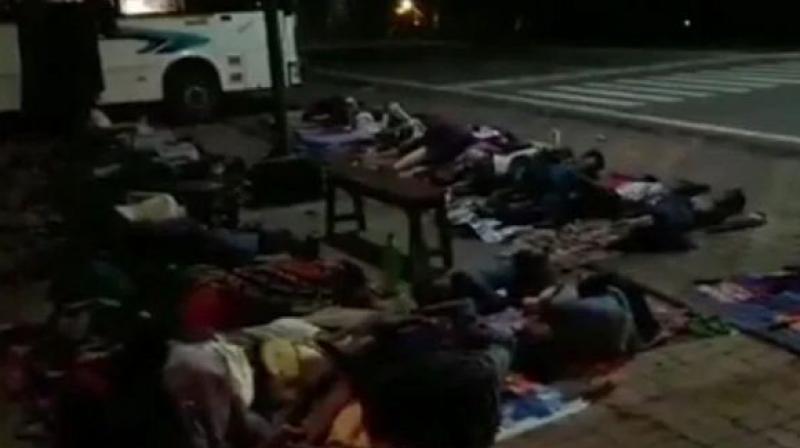 In Bihar, the children found sleeping on the sidewalk outside the zoo