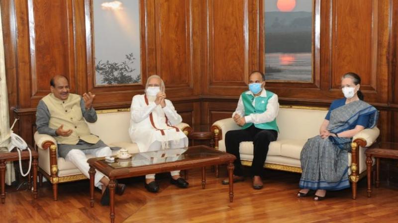 PM Modi, Amit Shah, Sonia Gandhi and others met Om Birla