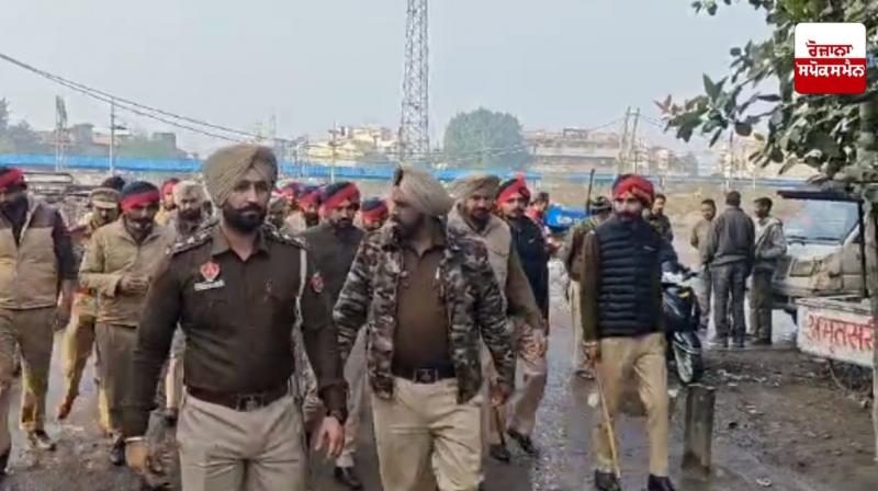 Operation Kaso begins in Jalandhar's Qazi Mandi, police force seals the entire area from all sides Operation Kaso begins in Jalandhar's Qazi Mandi, police force seals the entire area from all sides