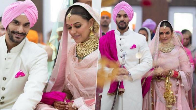 Neha Dhupia gets married to Angad Bedi
