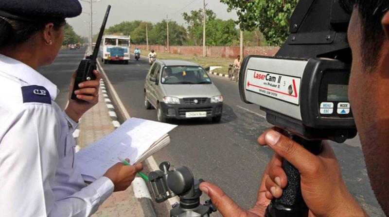 Thief violating traffic rules on stolen activa in mohali