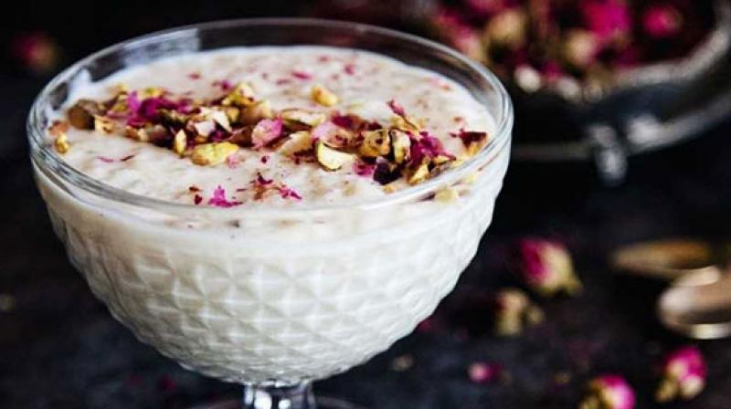 Gulkand sevai kheer Gulkand sevai kheer
