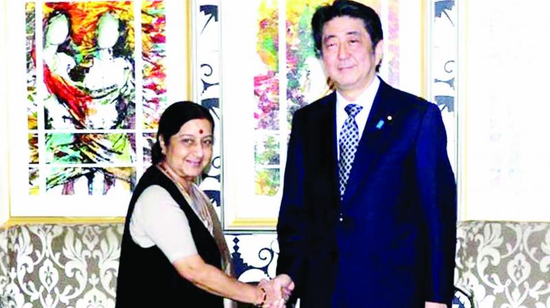 Sushma meet japanaese PM