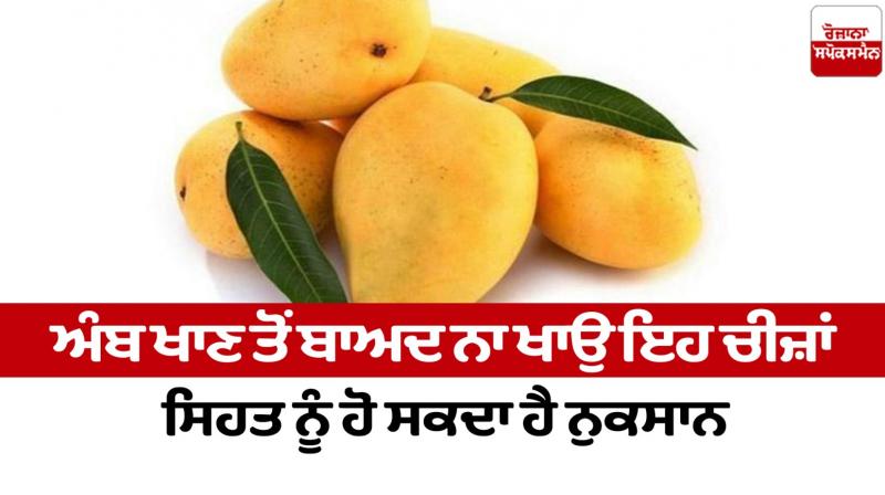 Do not eat these things after eating mango, it can be harmful to your health News Do not eat these things after eating mango, it can be harmful to your health News