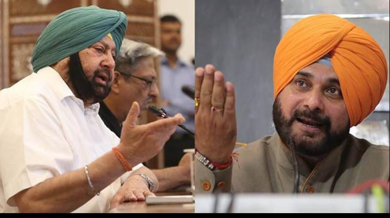 Captain Amarinder Singh and Navjot Sidhu