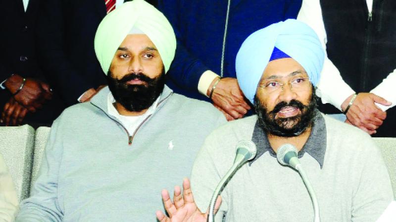 Bikram Singh Majithia And Parminder Singh Dhindsa Bikram Singh Majithia And Parminder Singh Dhindsa