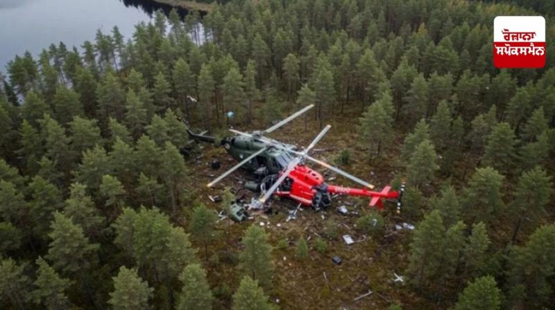 Helicopter crash in Finland Helicopter crash in Finland