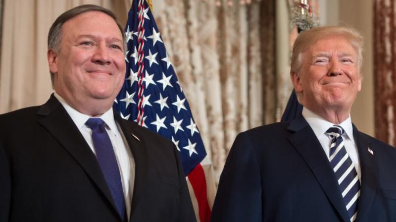Donald Trump and Mike Pompeo