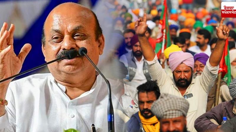 Farmers' stir around Delhi sponsored: Karnataka chief minister Farmers' stir around Delhi sponsored: Karnataka chief minister
