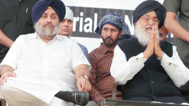 parkash singh badal and Sukhbir Badal