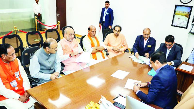 Amit Shah filed nomination papers from Gandhinagar seat