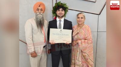 Italy News: In Italy, Punjabi youth Karanbir Singh, along with his parents, organized a bat-bat for the community