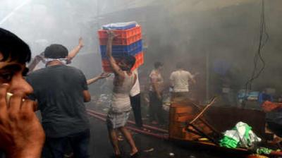 Kolkata market fire snuffs out Rs 80 crore business