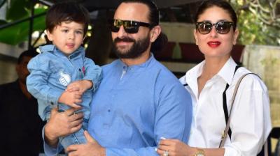 Kareena Kapoor Khan ,Saif Ali Khan with her son